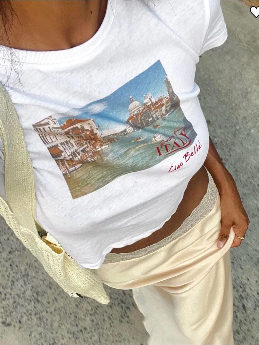Italy Love Tee Ivory - Picture 3 of 10